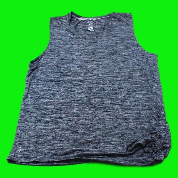 Jillian Michaels Women's IMPACT Tie Bottom Comfort Pullover Gray Shirt (Size XL) - Picture 15 of 16
